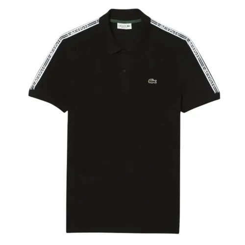 Áo Polo Nam Lacoste Black With Logo Stripe Stretch Regular Fit PH5075 IN 031 Màu Đen Size S