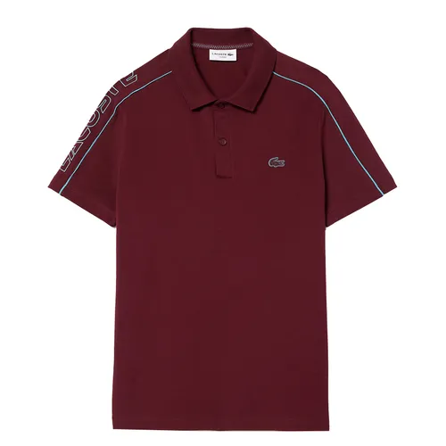 Áo Polo Nam Lacoste Slim Fit Tech Piqué Movement PH1426 51 RIS Màu Đỏ Mận Size L