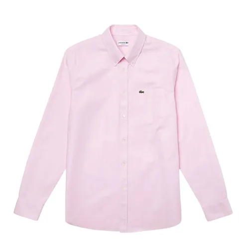 Áo Sơ Mi Dài Tay Nam Lacoste Regular Fit Shirt CH8436 - ADY Màu Hồng Size 39