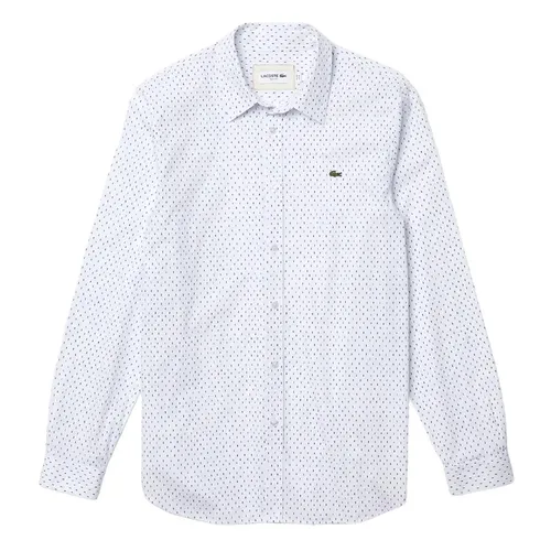 Áo Sơ Mi Nam Dài Tay Lacoste Men’s Slim Fit Shirt CH8953-522 Màu Trắng Size 39