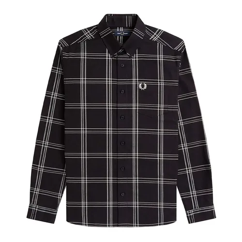 Áo Sơ Mi Nam Fred Perry Check Shirt M4693 - 102 Màu Đen Size XS