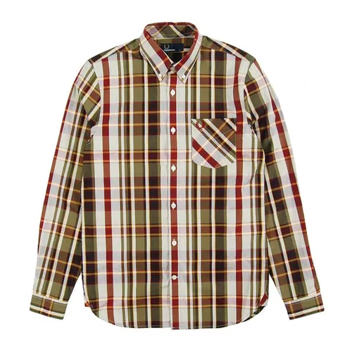 Áo Sơ Mi Nam Fred Perry Check Shirt M5524 - 122 Phối Màu Size S
