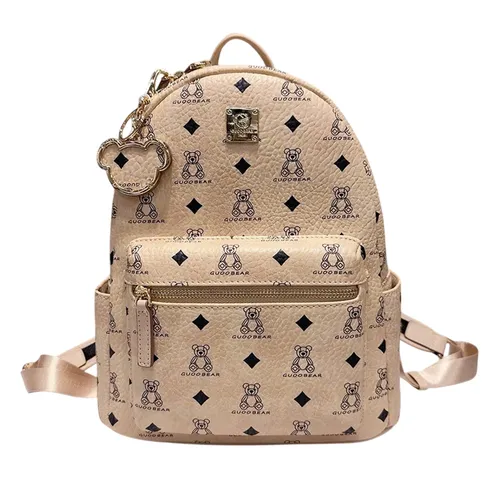 Balo Nữ Guoo Bear GU1146 Màu Be Size L