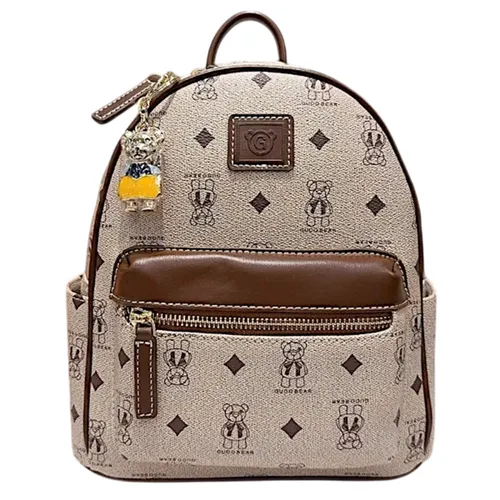 Balo Nữ Guoo Bear GU1151 Màu Xám Nâu Size M