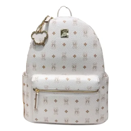 Balo Nữ Guoo Bear GU1173 Màu Trắng Sữa Size XL