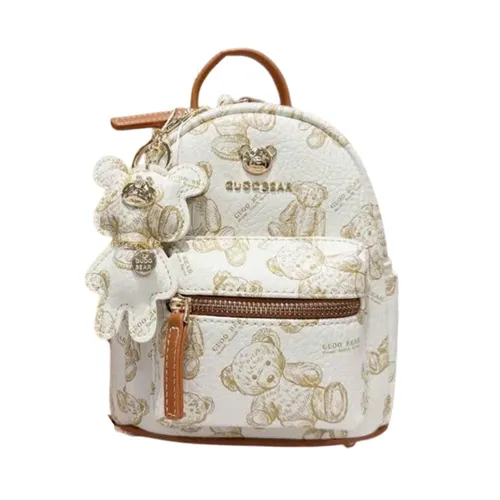 Balo Nữ Guoo Bear GU8017-2910 Màu Trắng Họa Tiết Size S