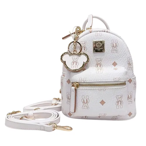 Balo Nữ Guoo Bear GU8020 Màu Trắng Sữa Size S