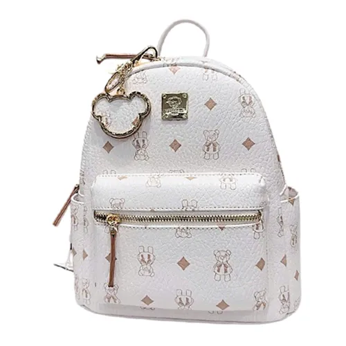 Balo Nữ Guoo Bear GU8021 Màu Trắng Sữa Size M