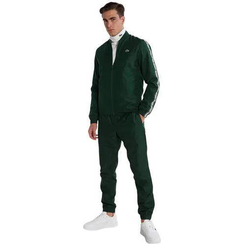 Bộ Quần Áo Gió Tennis/Pickleball Nam Lacoste Sport Recycled Fabric Tennis Tracksuit WH1792 Màu Xanh Lá Size 2