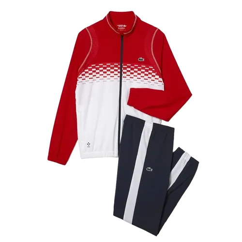 Bộ Quần Áo Lacoste Men’s Lacoste Tennis X Daniil Medvedev Jogger Set WH5222 - CF1 Màu Xanh Đỏ Size 2