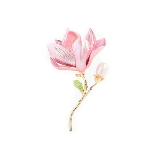 Cài Áo Nữ Meri Charming Blossom BR933 Màu Hồng