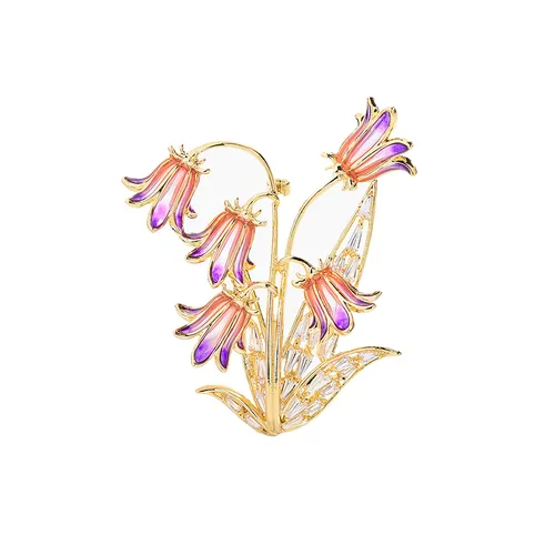 Cài Áo Nữ Meri Shimmering Petals BR934 Màu Vàng