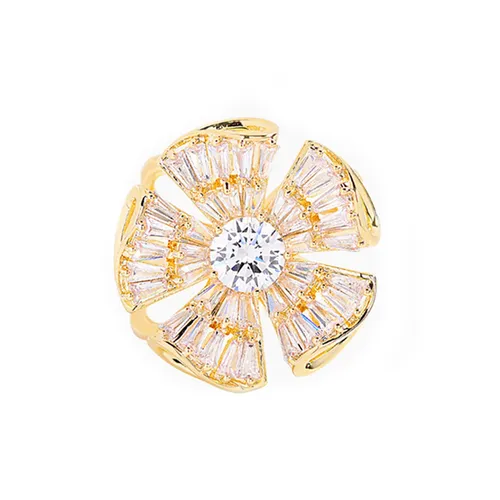 Cài Khăn Nữ Meri Sparkling Bloom BR936 Màu Vàng