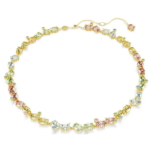 Dây Chuyền Nữ Swarovski Gema Tennis Necklace Mixed Cuts, Multicolored, Gold-tone Plated 5714836 Phối Màu