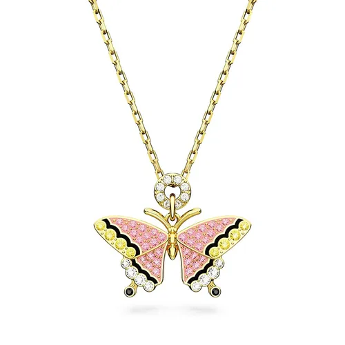 Dây Chuyền Nữ Swarovski Idyllia Pendant Butterfly Multicolored 5658857 Gold Tone Plated Màu Vàng/ Hồng