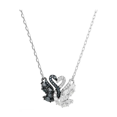 Dây Chuyền Nữ Swarovski Swan Pendant Swan, Black, Rhodium Plated 5705721 Màu Bạc/Đen