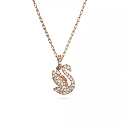 Dây Chuyền Nữ Swarovski Swan, Small, White, Rose Gold-tone Plated 5647555 Màu Vàng Hồng