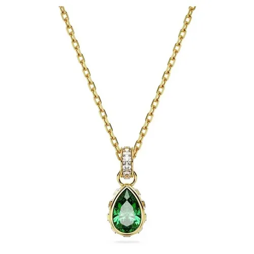 Dây Chuyền Swarovski Stilla Pendant Pear Cut, Green, Gold-Tone Plated 5648751 Màu Vàng - Xanh