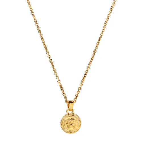 Dây Chuyền Unisex Versace Medusa Biggie Pendant Necklace Màu Vàng Gold