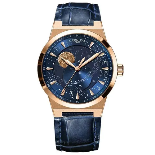 Đồng Hồ Carnival Aquanus Automatic Watch 8182G-VH-DD-X Màu Xanh
