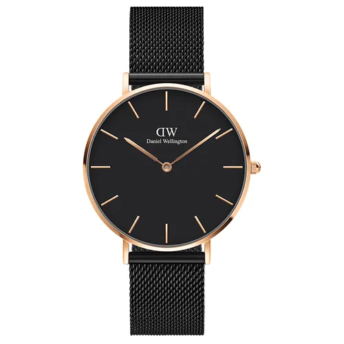 Đồng Hồ Daniel Wellington Petite Ashfield RG Black DW00100307 36mm Màu Đen