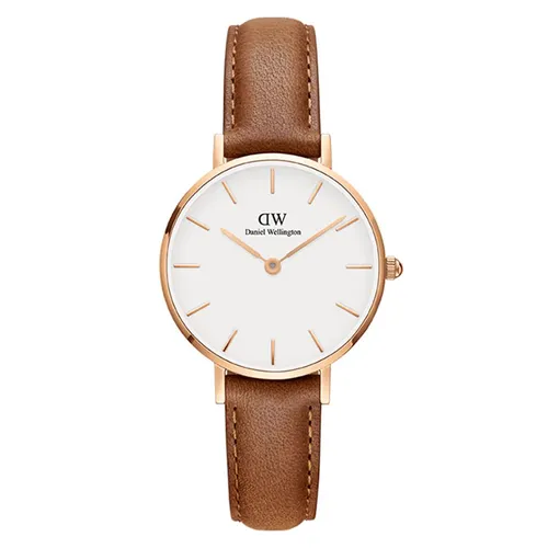 Đồng Hồ Daniel Wellington Petite Durham RG White 28mm DW00100228 Màu Nâu Trắng