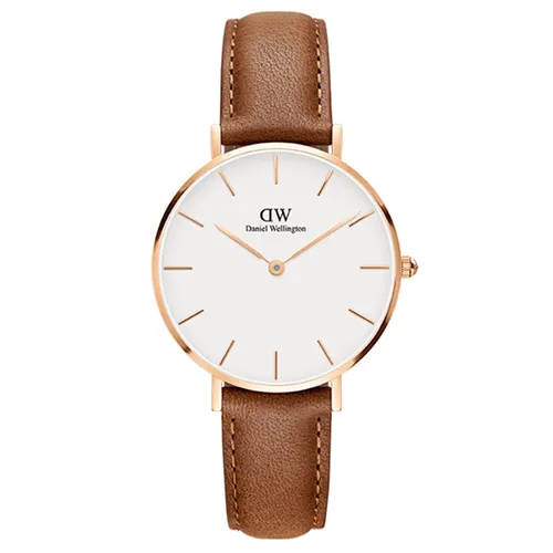 Đồng Hồ Daniel Wellington Petite Durham RG White 32mm DW00100172 Màu Nâu Trắng