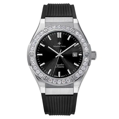 Đồng Hồ Nam Alexander Ferros 6161S-01 Màu Đen - Bạc
