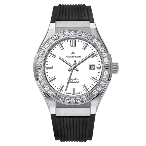 Đồng Hồ Nam Alexander Ferros 6161S-02 Màu Bạc - Đen