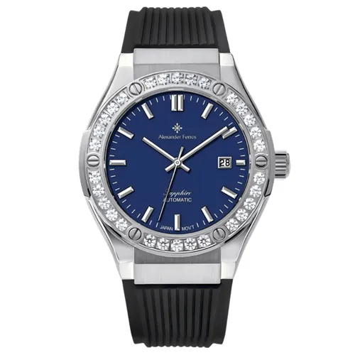 Đồng Hồ Nam Alexander Ferros 6161S-05 Màu Xanh Bạc