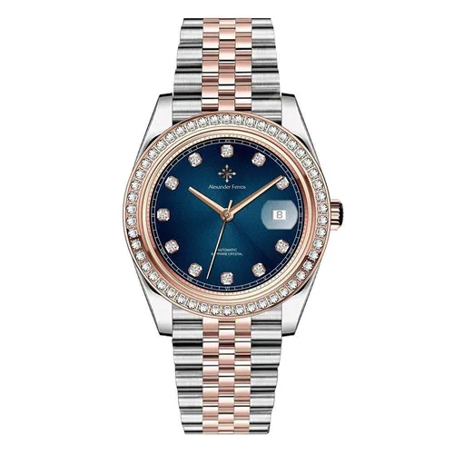 Đồng Hồ Nam Alexander Ferros 8021D/05 Màu Xanh Bạc