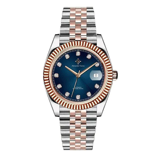 Đồng Hồ Nam Alexander Ferros 8032D/05 Màu Xanh Bạc