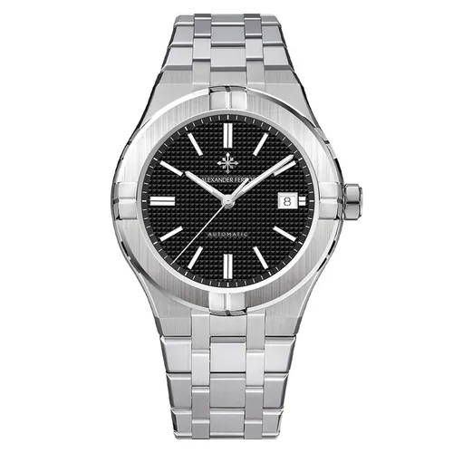 Đồng Hồ Nam Alexander Ferros Automatic 3062S-01 42mm Màu Đen Bạc