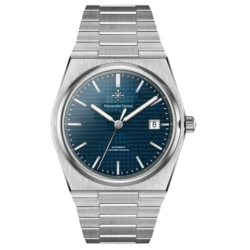 Đồng Hồ Nam Alexander Ferros Automatic 5052S-05 38mm Màu Xanh Bạc