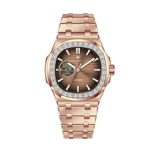 Đồng Hồ Nam Alexander Ferros  Automatic 6091R-08 42.5mm Màu Vàng Hồng