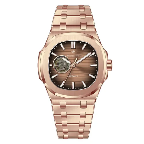 Đồng Hồ Nam Alexander Ferros Automatic 6102R-08 42.5mm Màu Vàng Hồng