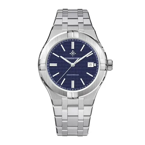 Đồng Hồ Nam Alexander Ferros Automatic Watch 3062S/05 Màu Bạc/Xanh