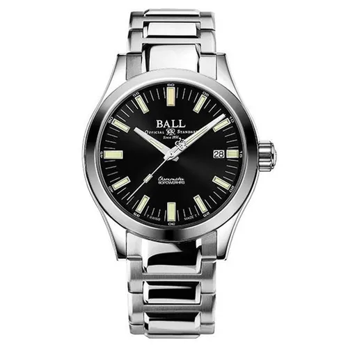 Đồng Hồ Nam Ball Engineer III Marvelight Chronometer 40mm NM2032C-S1C-BK Màu Bạc Đen