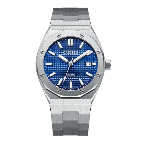 Đồng Hồ Nam Cadisen Casual Mechanical Man Watch C8193G-T1 Màu Bạc/Xanh Dương