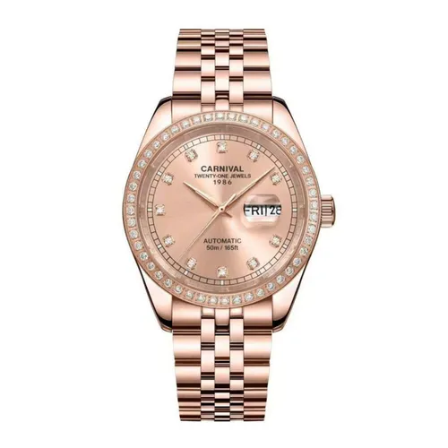 Đồng Hồ Nam Carnival 8131G2-VH-NN Màu Vàng Hồng