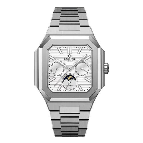 Đồng Hồ Nam Carnival 8187G-VT-T Màu Bạc