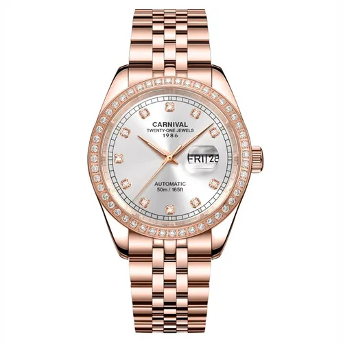 Đồng Hồ Nam Carnival Automatic Watch 8131G2-VH-T Màu Vàng Hồng