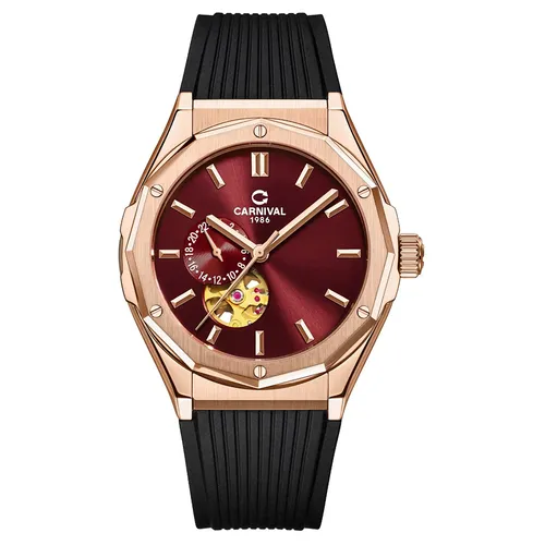 Đồng Hồ Nam Carnival Automatic Watch 8189G-VH-DCS-DO Màu Đỏ/ Vàng Hồng