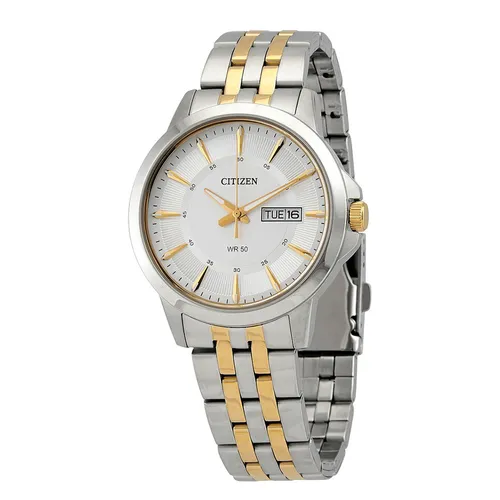 Đồng Hồ Nam Citizen Quartz Silver Dial Watch BF2018-52A Màu Demi