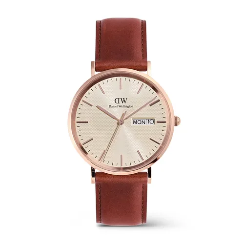 Đồng Hồ Nam Daniel Wellington Classic Day Display St Mawes Rose Gold Champagne DW00100829 Màu Nâu Đỏ