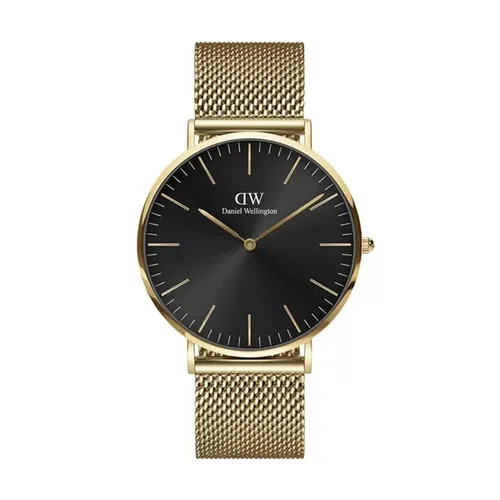 Đồng Hồ Nam Daniel Wellington Classic Mesh Onyx DW00100631 Màu Đen Vàng