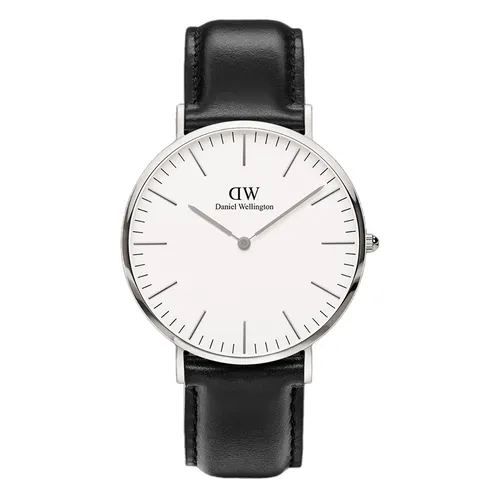 Đồng Hồ Nam Daniel Wellington Classic Sheffield Silver Màu Đen - Trắng