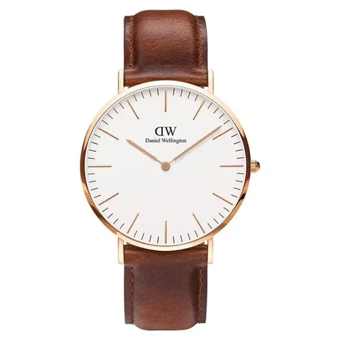 Đồng Hồ Daniel Wellington Petite Durham RG White 32mm DW00100172 Màu Nâu Trắng