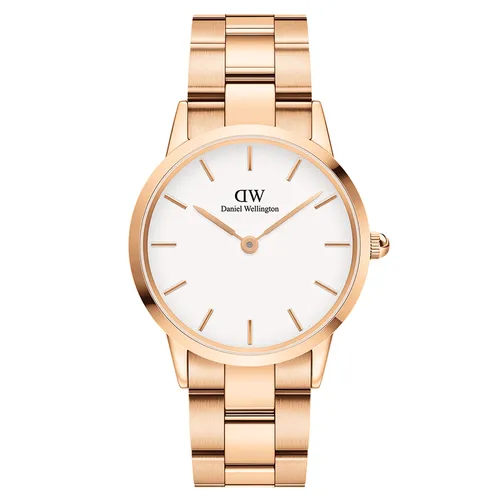 Đồng Hồ Nam Daniel Wellington Iconic Link 32mm DW00100211 Trắng Màu Trắng/ Vàng Hồng