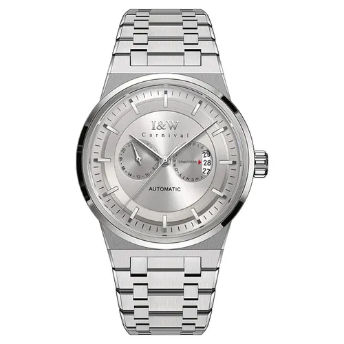Đồng Hồ Nam I&W Carnival 55870G-T3 Automatic Màu Bạc Xám